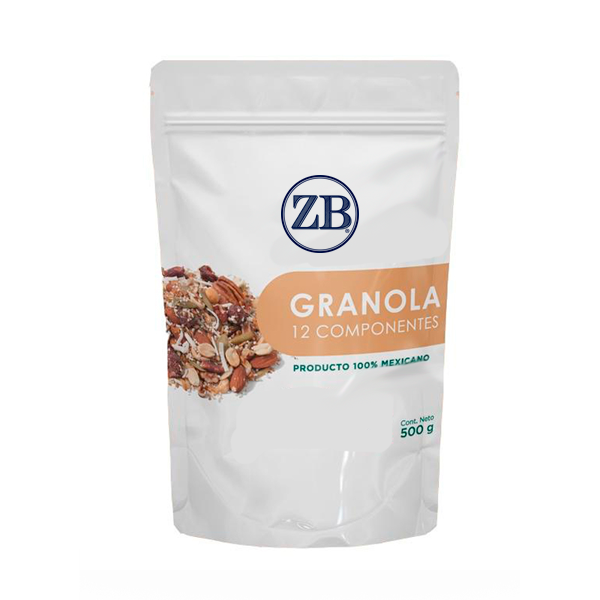 GRANOLA 12 componentes 500 g bolsa ziplock