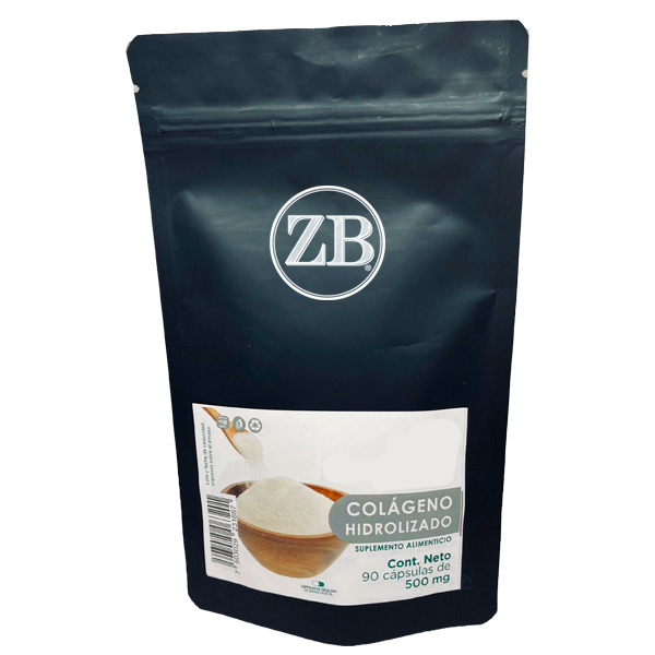 COLÁGENO HIDROLIZADO 90 Cápsulas de 500mg c/u bolsa ziplock