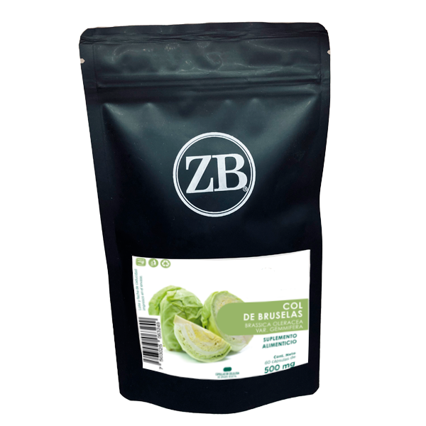 COL DE BRUSELAS 60 Cápsulas de 500mg c/u bolsa zipblock