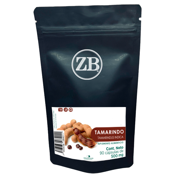 TAMARINDO 90 Cápsulas de 500 mg c/u bolsa ziplock