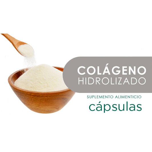 COLÁGENO HIDROLIZADO 90 Cápsulas de 500mg c/u bolsa ziplock