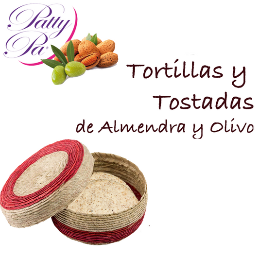 TORTILLAS y TOSTADAS DE ALMENDRA Y OLIVO ( Keto)