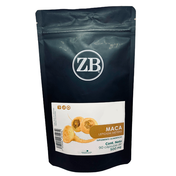 MACA  90 Cápsulas de 500mg c/u bolsa ziplock