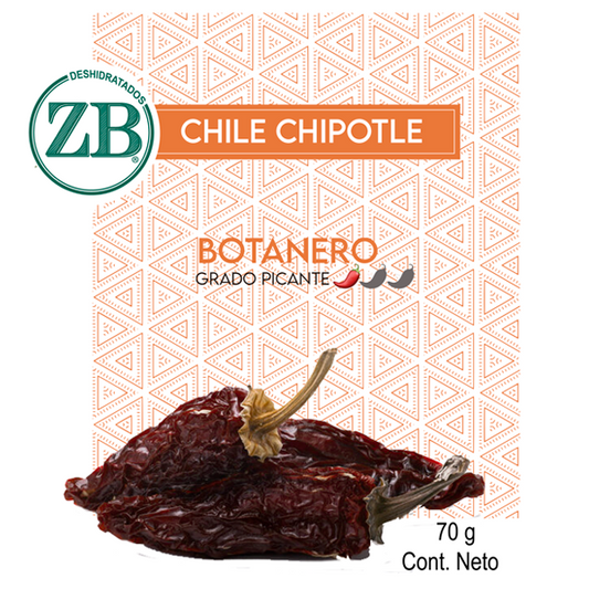 Chile CHIPOTLE Botanero,  bote con 70g